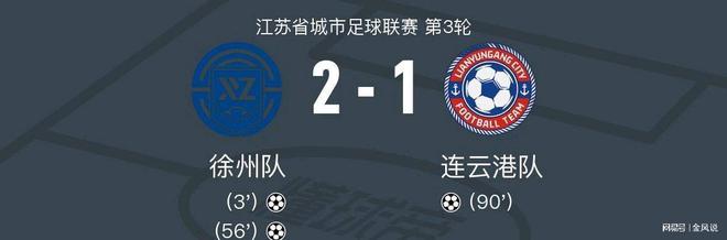 扬州 徐州2-1连云港 苏超最新积分榜如